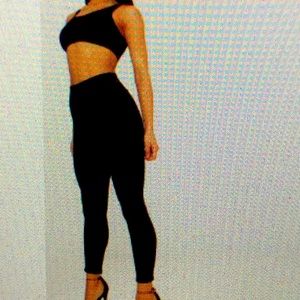 PRETTY LITTLE THING New Black Leggings size 12